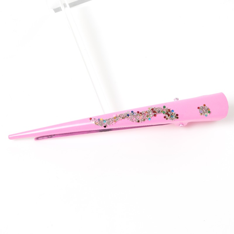 Matu sprādze-knābis ar dekoru 13cm metāla