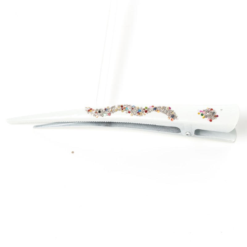 Matu sprādze-knābis ar dekoru 13cm metāla