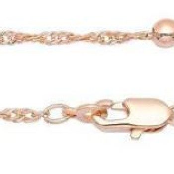 Apzeltītā ķēdīte Bumbiņu un Singapūras klasisks vienkāršo posmu pinums