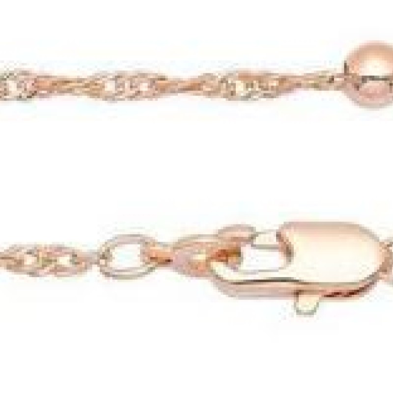 Apzeltītā ķēdīte Bumbiņu un Singapūras klasisks vienkāršo posmu pinums