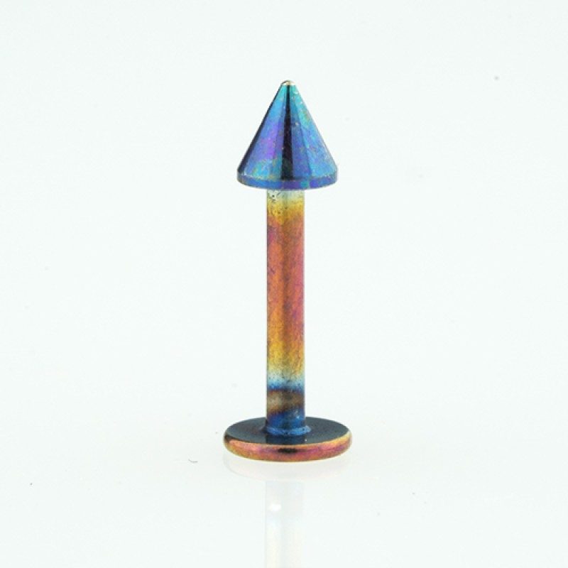 Pīrsings lūpai stienītis ar konusa uzgali