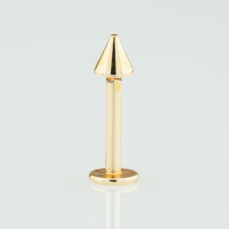 Pīrsings lūpai stienītis ar konusa uzgali