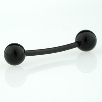 Pīrsings mēlei stienītis ar bumbiņveida uzgaļiem