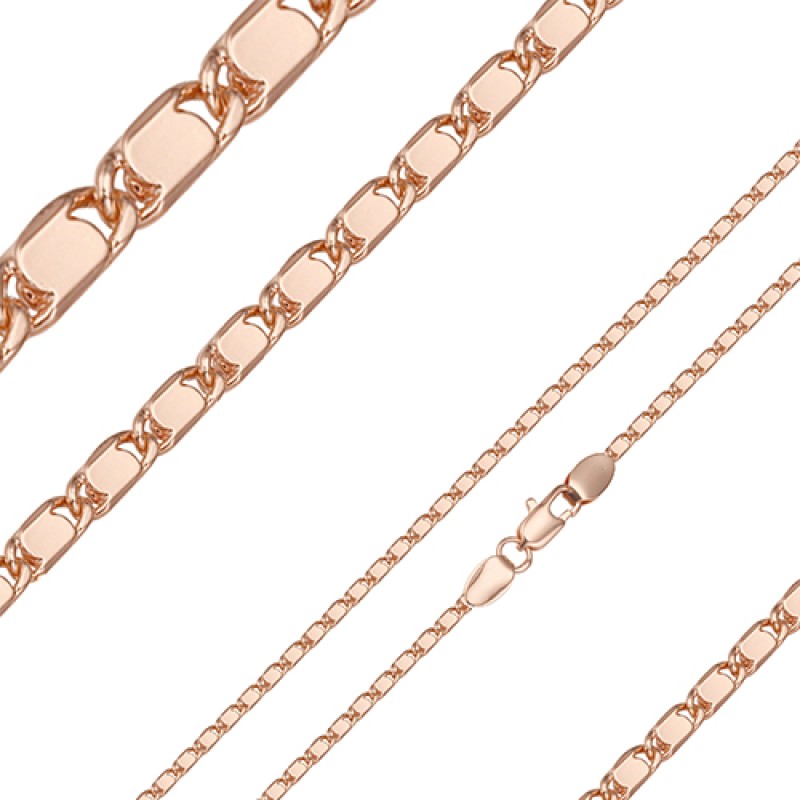 Apzeltītā ķēdīte Plakanu smalku pulētu gliemežvāku posmu virkne