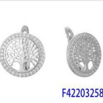 Auskari ar rodija pārklājumu