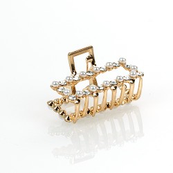 Matu sprādze-KRĀBIS ar stikliņiem un pērlēm 50x30mm