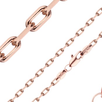 Apzeltītā ķēdīte Klasiskā papīra skavas posmu virkne