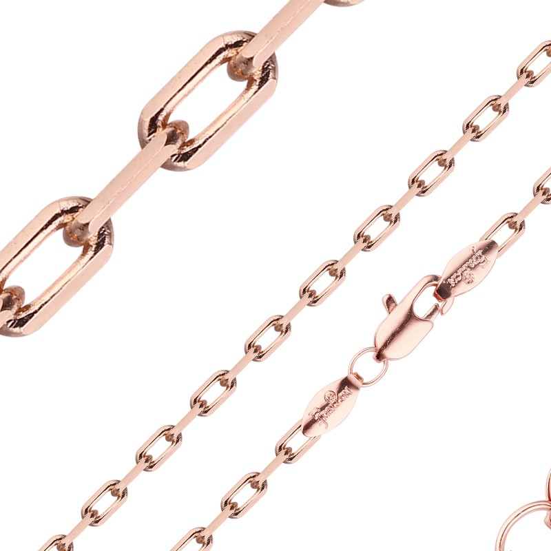 Apzeltītā ķēdīte Klasiskā papīra skavas posmu virkne