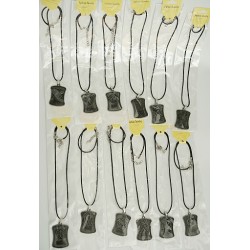 Kaklarota vīriešu aukla ar kulonu Zodiaka zīmes