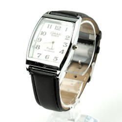 OMAX rokas pulkstenis 3,1x3,8cm ar ādas siksnu