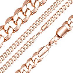 Apzeltīta rokassprādze Klasiskās ķēdes ar apmales posmu virkne