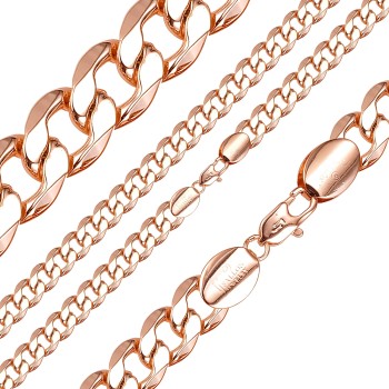 Apzeltīta rokassprādze Klasiskās ķēdes ar apmales posmu virkne