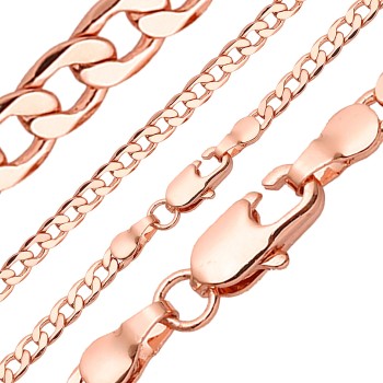 Apzeltīta rokassprādze Klasiskās ķēdes ar apmales posmu virkne