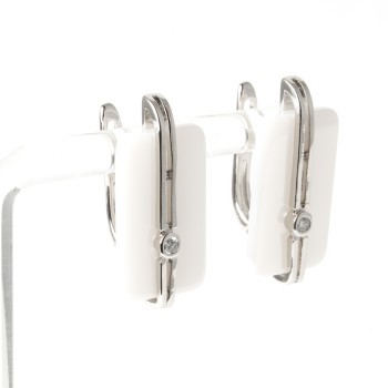 Auskari ar rodija pārklājumu un keramiku