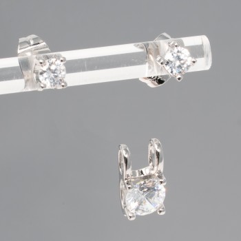 Rotu komplekts rodija pārklājuma