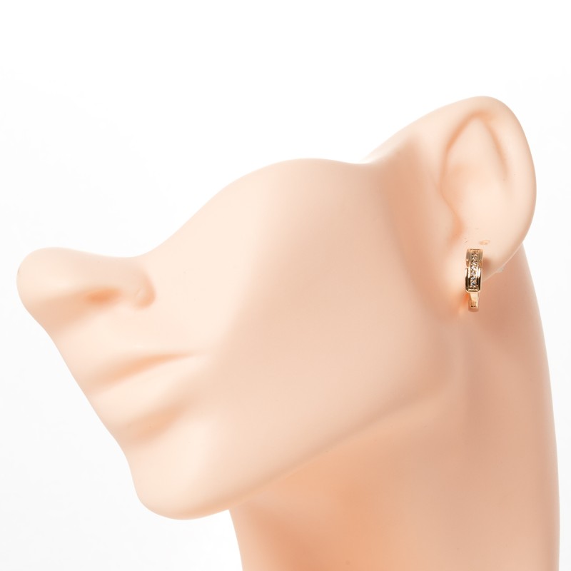 Apzeltīti auskari riņķi