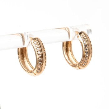 Apzeltīti auskari riņķi