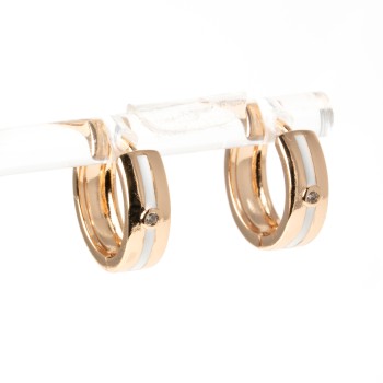 Apzeltīti auskari riņķi