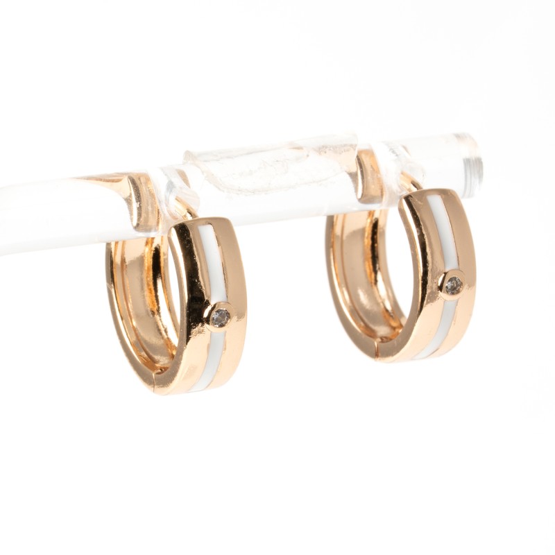 Apzeltīti auskari riņķi