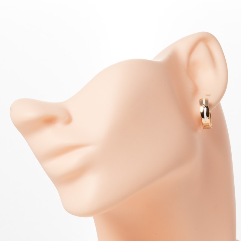 Apzeltīti auskari riņķi