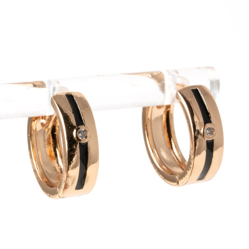 Apzeltīti auskari riņķi