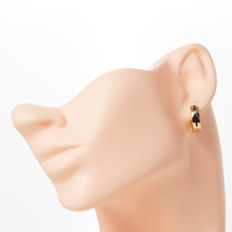 Apzeltīti auskari riņķi