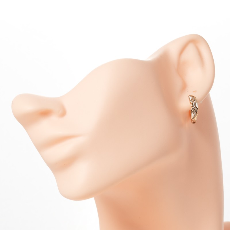 Apzeltīti auskari riņķi