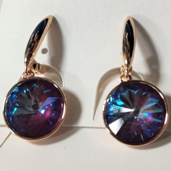 SWAROWSKI auskari apzeltīti