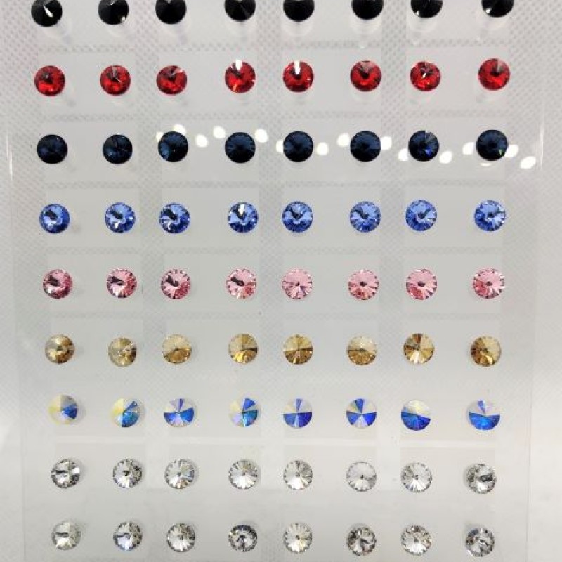 SWAROWSKI auskari ar rodija pārklājumu