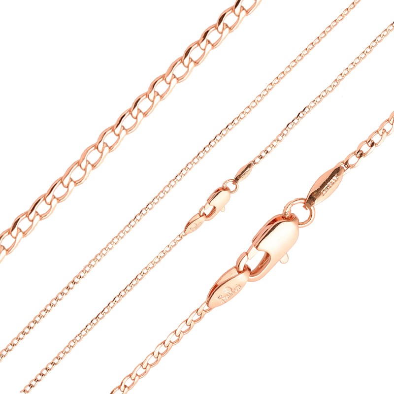 Apzeltīta ķēdīte Klasiskās ķēdes ar apmales posmu virkne