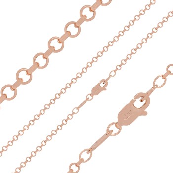 Apzeltītā ķēdīte Ultraplāna rolo gredzena posmu klasiskā virkne