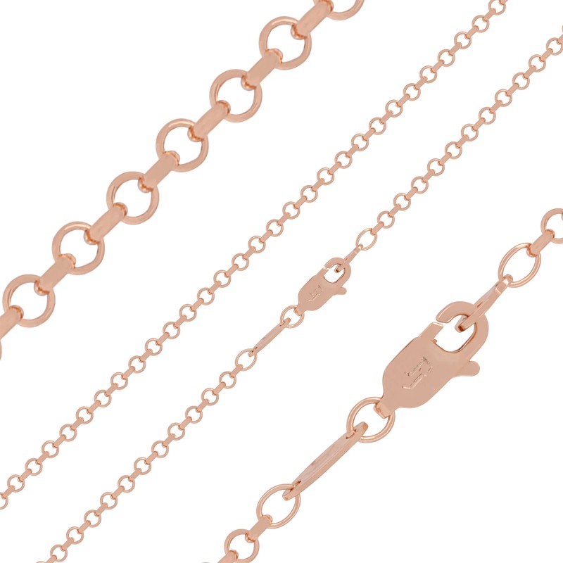 Apzeltītā ķēdīte Ultraplāna rolo gredzena posmu klasiskā virkne