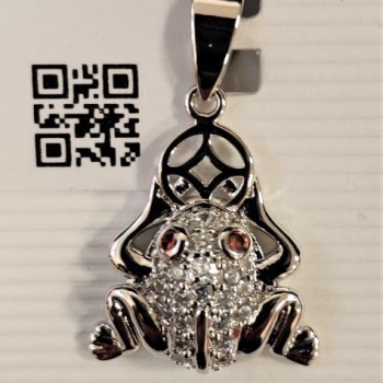 Kulons ar rodija pārklājumu