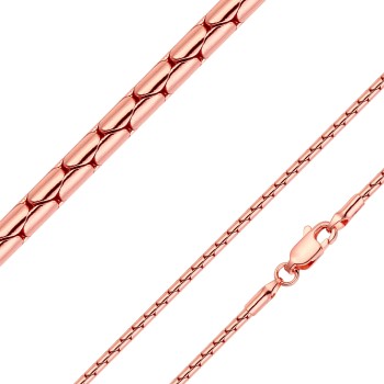 Apzeltīta rokassprādze Bostonas kompaktu plānu posmu pinums