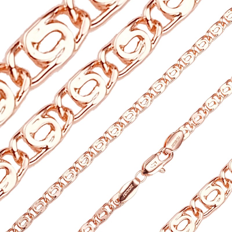 Apzeltīta rokassprādze Gliemežu atslēgas caurumiņu posmu virkne