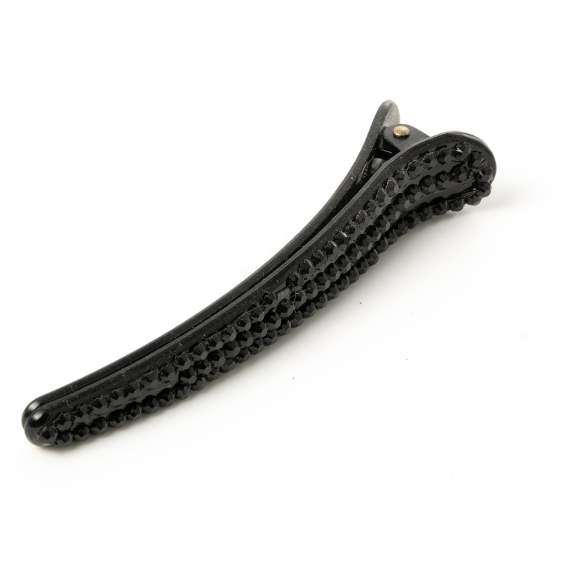 Matu sprādze-knābis ar dekoru 12cm plastmasas