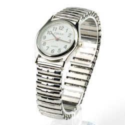 OMAX rokas pulkstenis metāla elastīga siksna Ø3,1cm