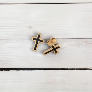 Nerūsējošā tērauda apzeltīti auskari