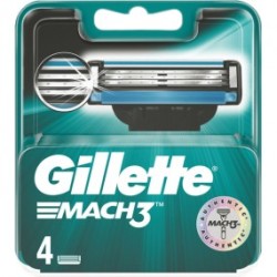 Skūšanās asmeņu komplekts Gillette Mach 3 (4 asmeņi) 1391