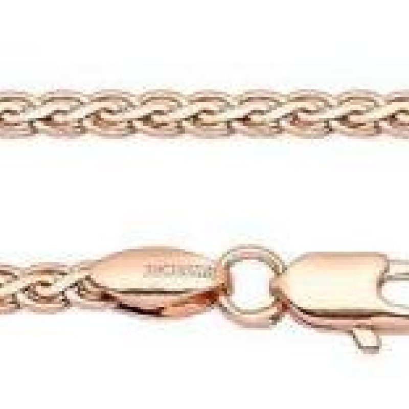 Apzeltītā ķēdīte Spiga kviešu vārpas glancēts pinums