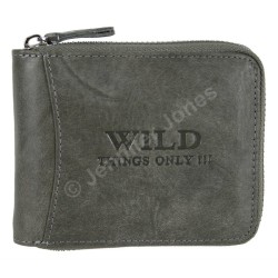 Vīriešu ādas naudas maks WILD