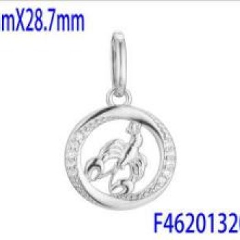 Kulons ar rodija pārklājumu