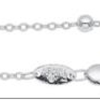 Rokassprādze ar rodija pārklājumu