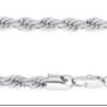 Rokassprādze ar rodija pārklājumu