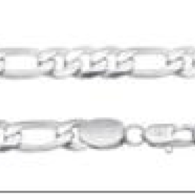 Rokassprādze ar rodija pārklājumu Klasiskā Figaro virkne