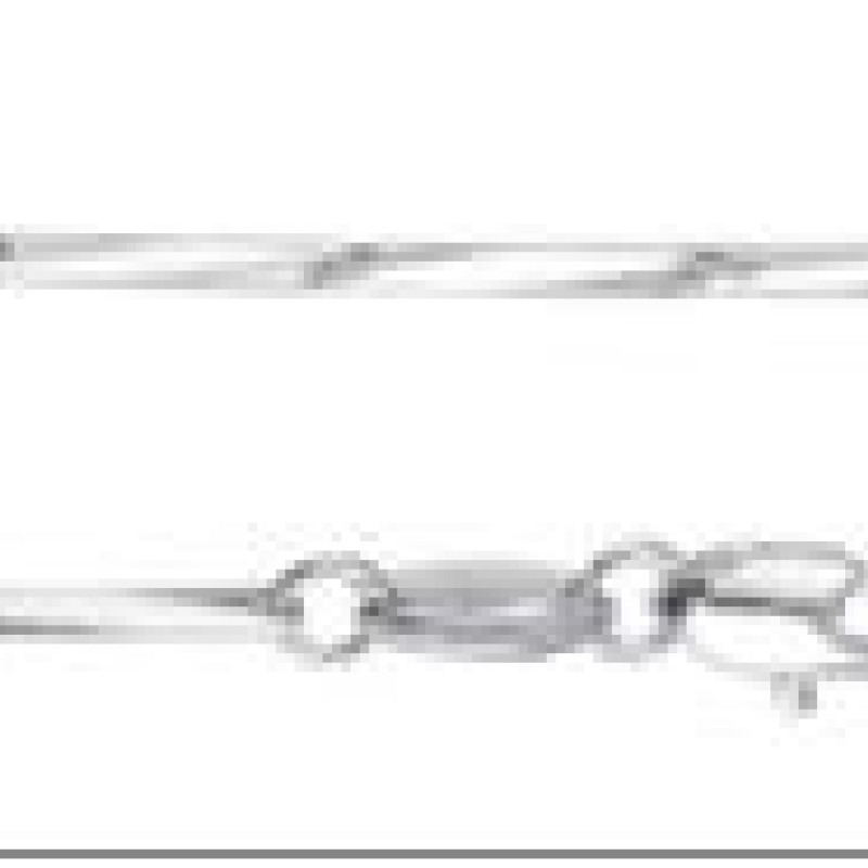 Rokassprādze ar rodija pārklājumu Elegantu klasisku stienīšu posmu virkne ar šarnīrveida saitēm