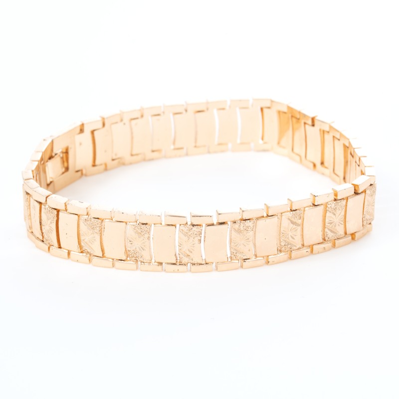 Apzeltīta rokassprādze 2 viedu posmu virkne