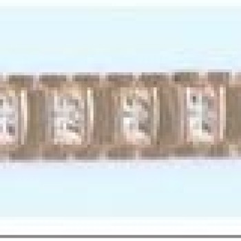 Apzeltīta rokassprādze 2 viedu posmu virkne