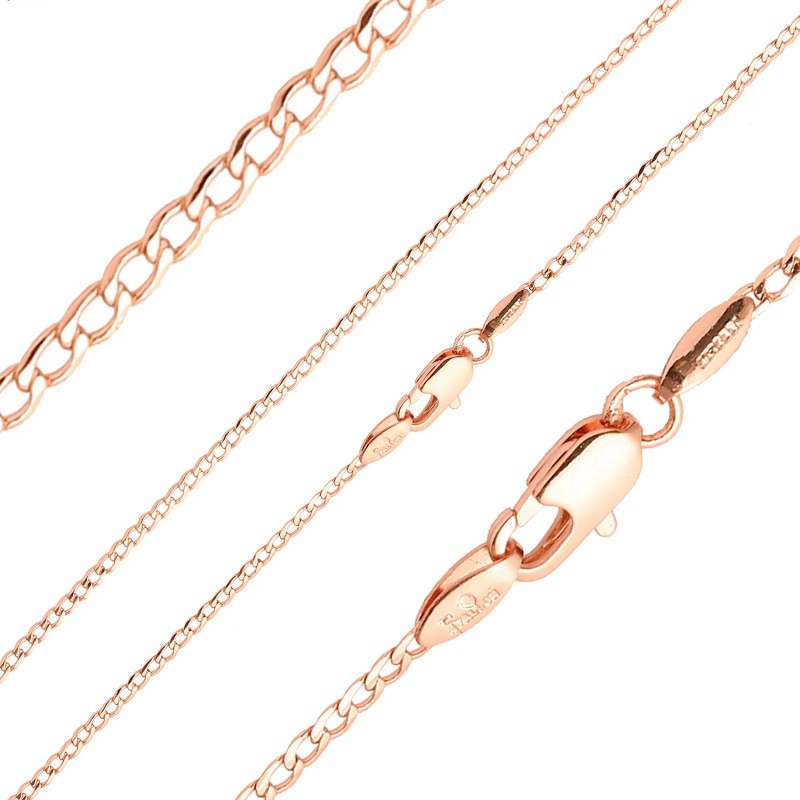 Apzeltīta rokassprādze Klasiskās ķēdes ar apmales posmu virkne