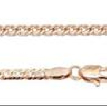 Apzeltīta rokassprādze Klasisks Rombo austu stiepļu posmu pinums